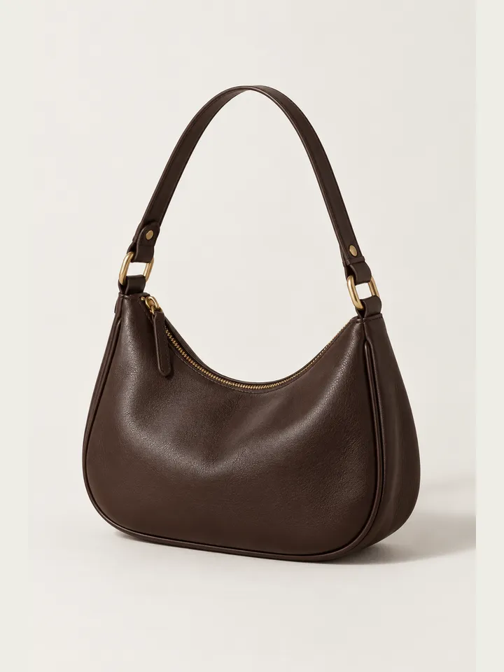 Bolso de hombro chocolate