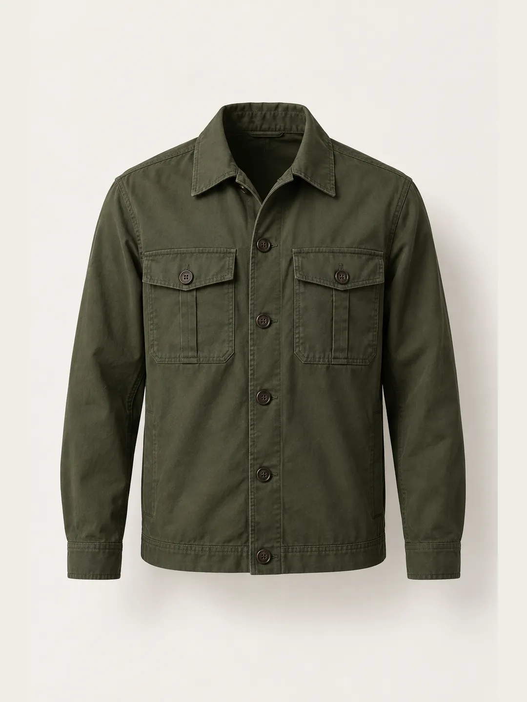 Casaca utilitaria verde oliva