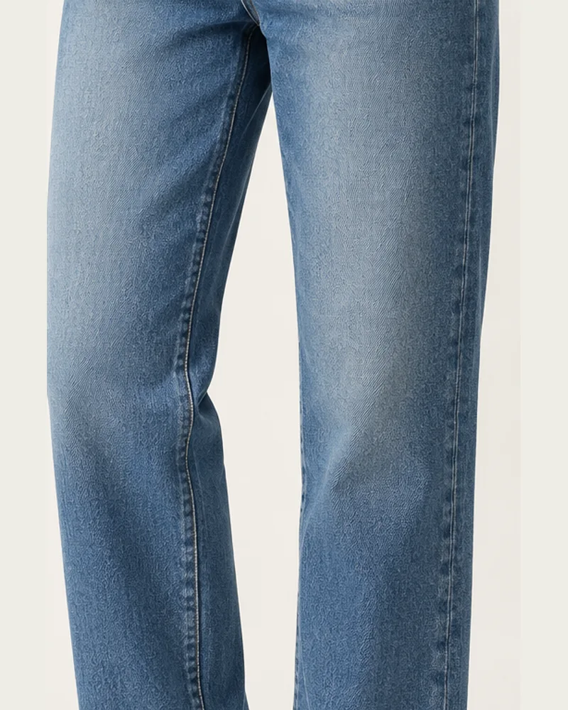 Detalle del denim azul lavado