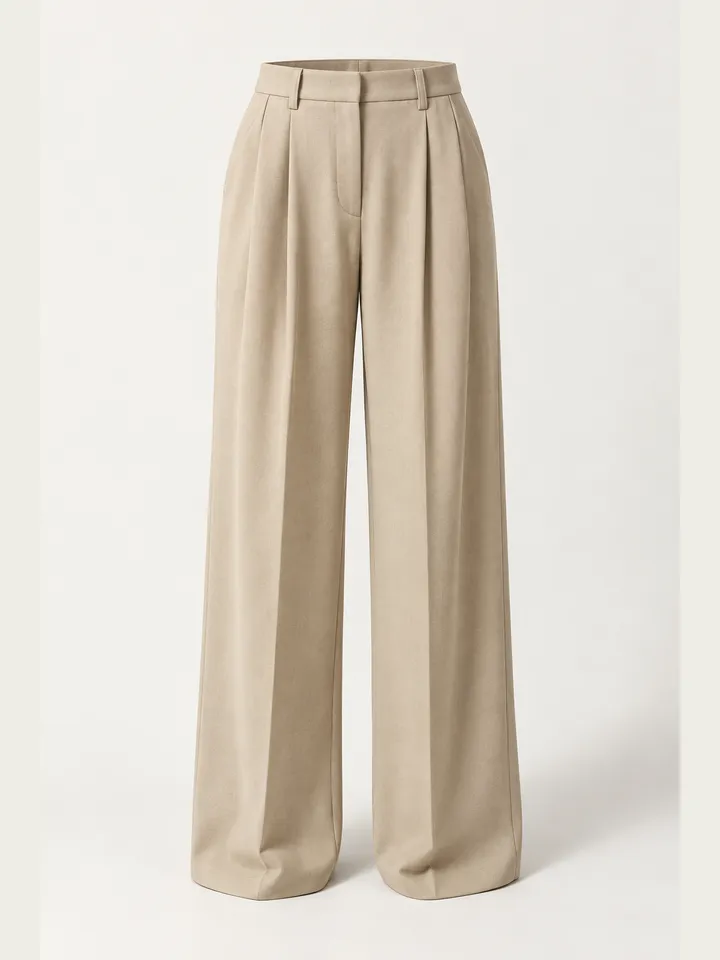 Pantalón de pinzas arena — FORMA Studio