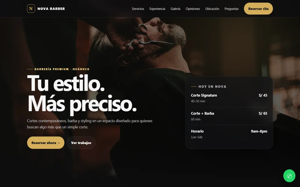 Vista previa de Nova Barber Studio
