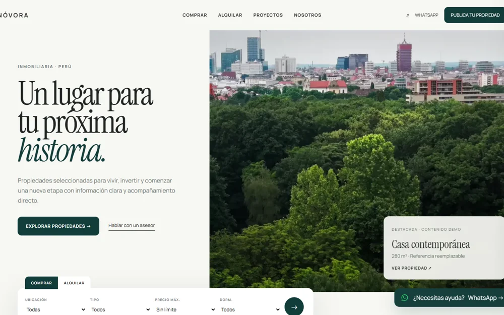 Vista previa de NÓVORA Real Estate