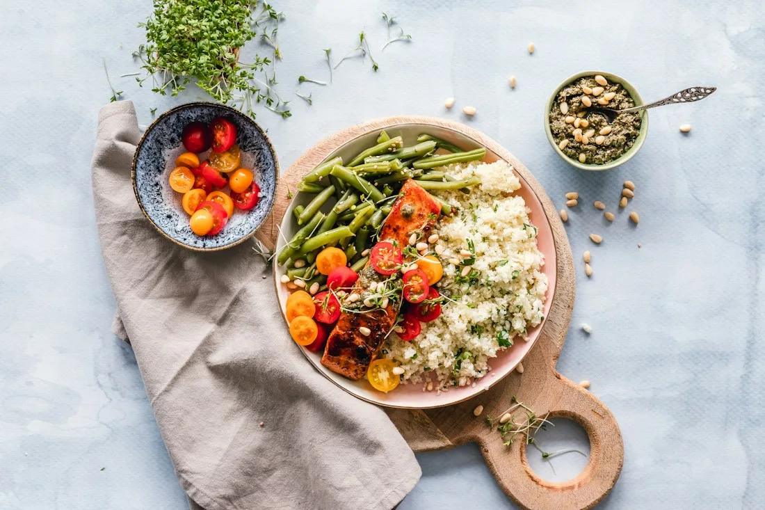 Plato gourmet de vegetales